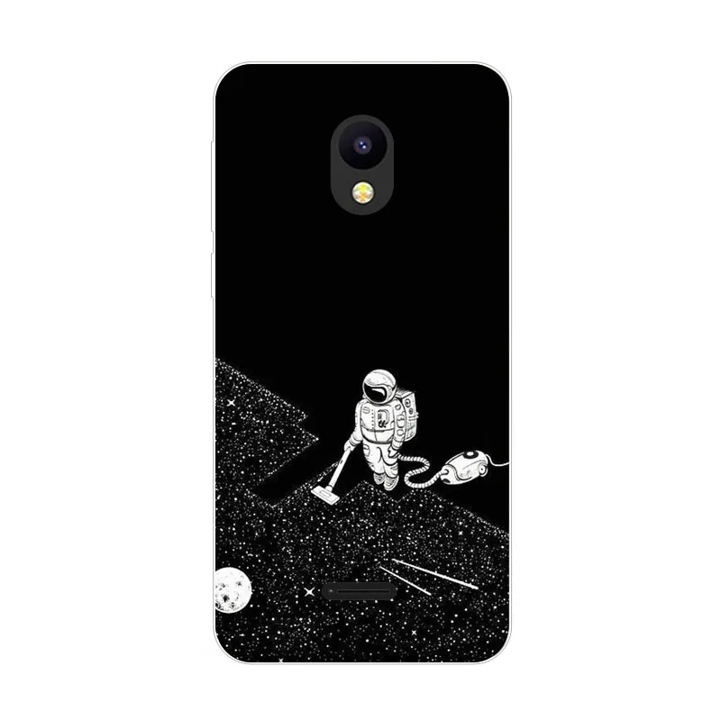 Meizu C9 Pro Case Silicon Astronauts Painting Soft TPU Back Cover for Phone Protect Bags Shell |