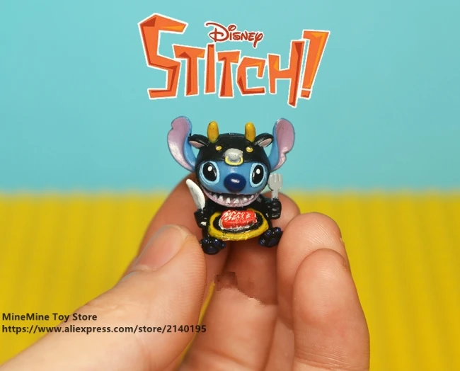 DISNEY Lilo & Stitch 2 стиль см фигурка осанки коллекция украшений аниме игрушка модель
