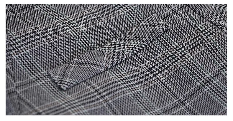 Toyouth плед формальные Wearwork куртка Для женщин Британский Стиль Chic дамы Блейзер поясом отделение на кнопке Vuntage женский пальто Топы