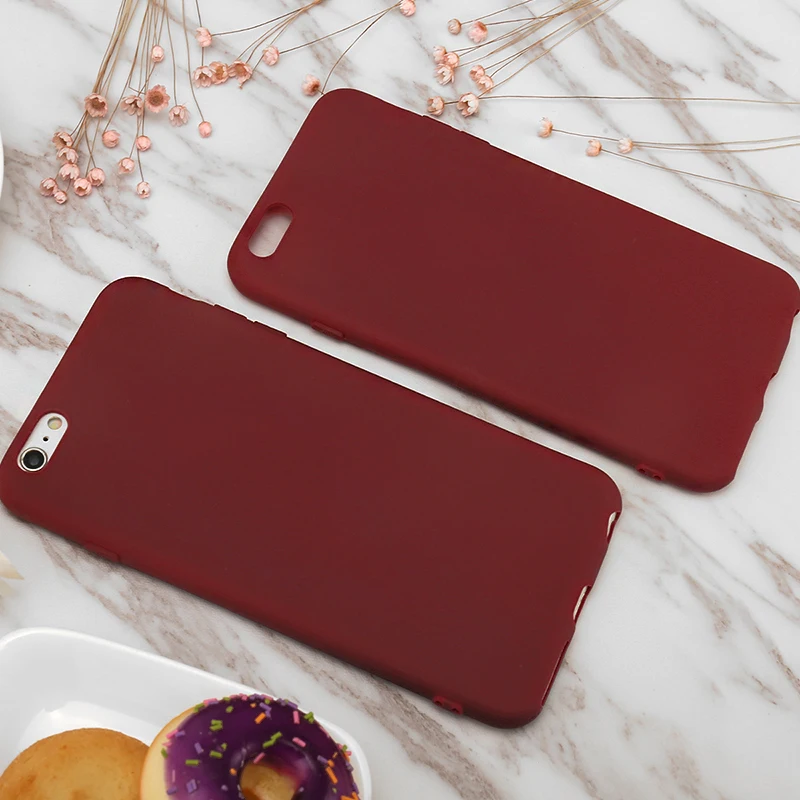 Роскошный винно-красный чехол для телефона iPhone X XR XS Max 5 5S SE 6 6S 7 8 Plus 11 Pro 2019