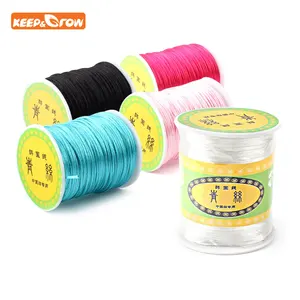 80m/roll Soft Satin Nylon Cord Solid Rope 1.5mm For Jewelry Making Pacifier Chain Necklace Rattle To in USA (United States)
