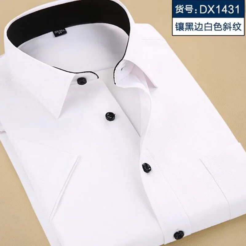 Men Summer Short Sleeve Shirts Camisa Turn-down Collar Casual Slim Fit Breathable Comfortable Tops Big Size S-4XL | Мужская одежда