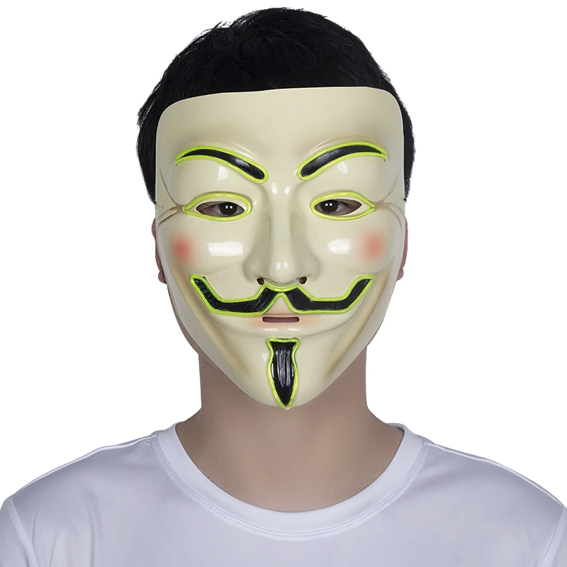 El светильник светодиодный V маска для вендетты Anonymous Guy Fawkes