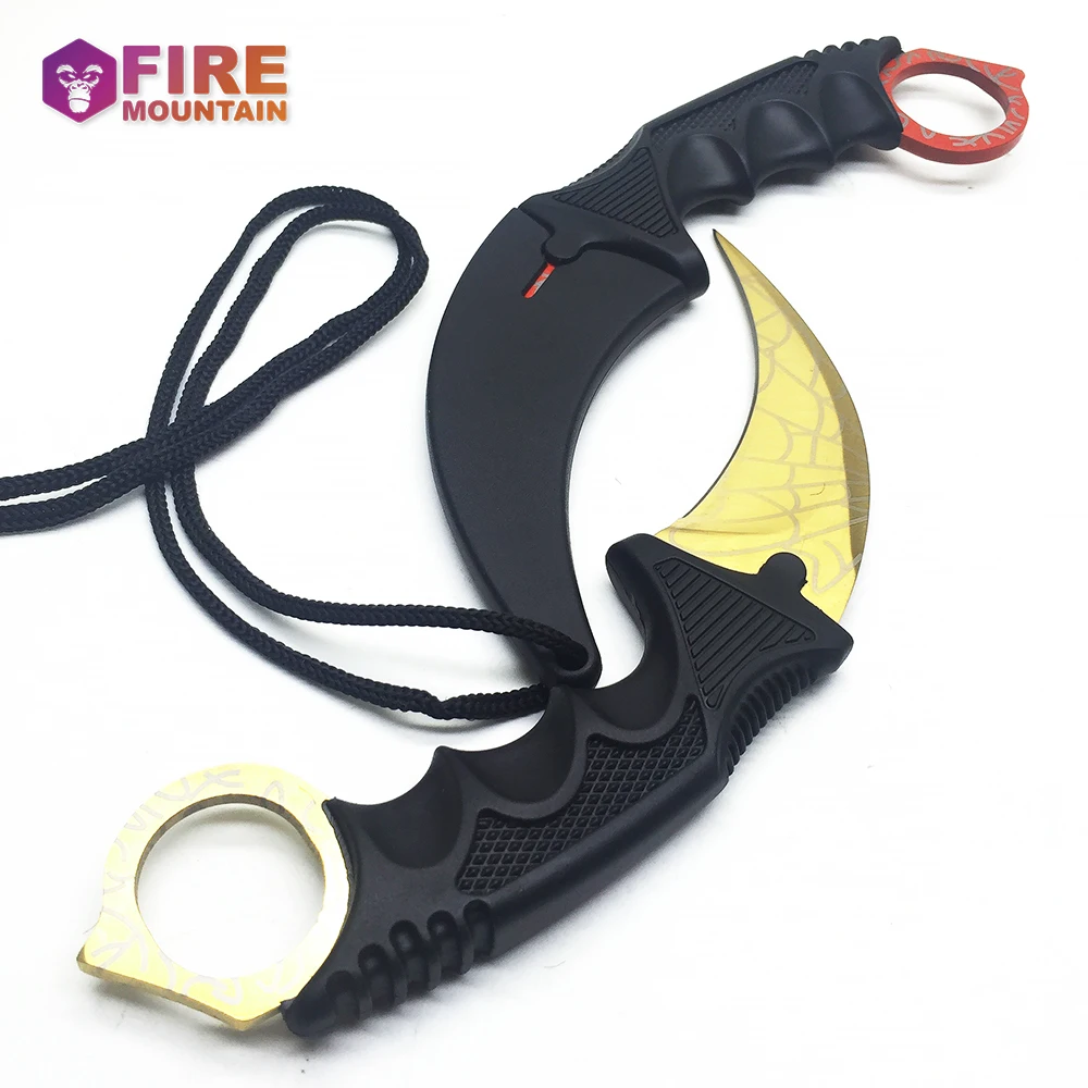 Bmt Karambit CS Go фиксированным лезвием Ножи никогда не увядает Counter Strike тактический