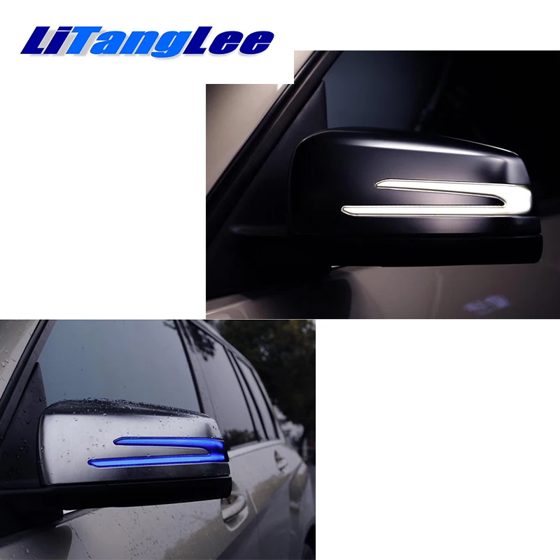 NOVOVISU Car Rearview Mirror Marker Light Welcome Turn Signal Update Lamp For Mercedes Benz S MB W221 2009~2014 | Автомобили и