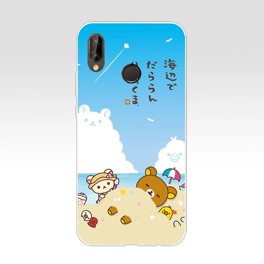 31AQ Забавный Милый мультяшный Rilakkuma6 Мягкий Силиконовый ТПУ чехол для huawei p 20 lite pro y6
