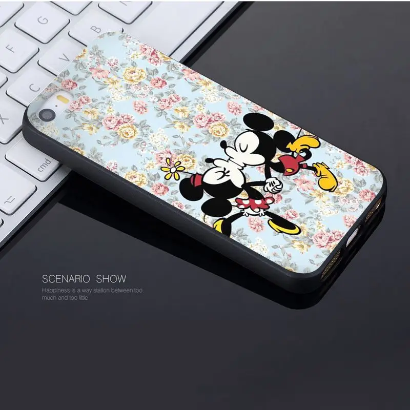 Yinuoda для iphone 7 6 X чехол милый Микки и Минни Маус Роскошный чехол для телефона для iphone 7X6 6S 8 Plus 5 5S SE 5C Чехол