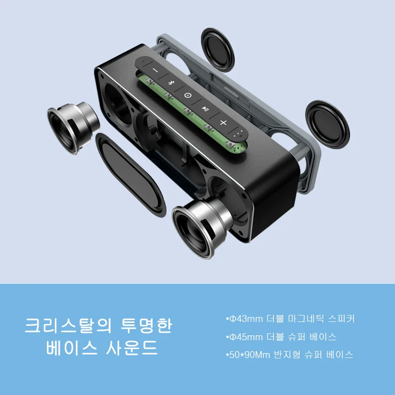 Металлическая портативная колонка MIFA A20 Bluetooth с насыщенными басами беспроводная