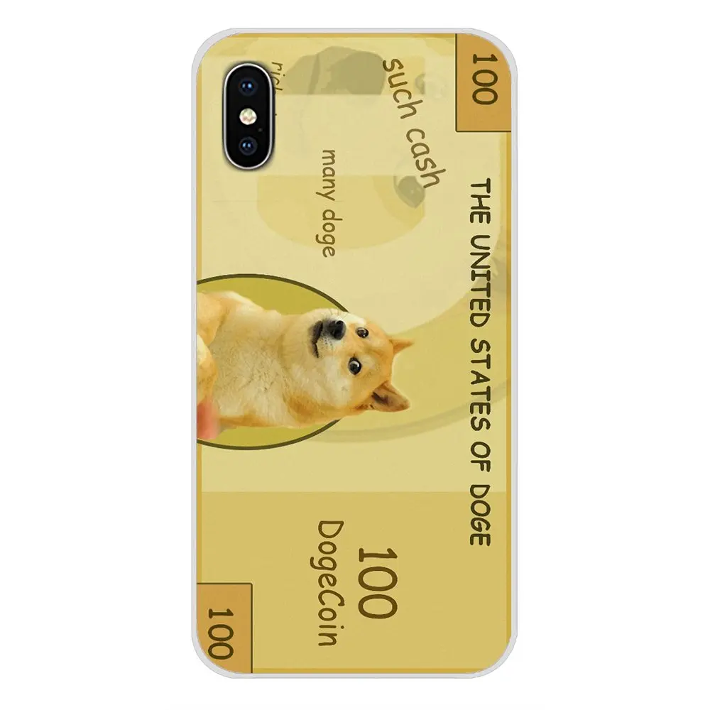 Аксессуары чехол для телефона Doge Dollar Meme Mone Art Apple iPhone X XR XS MAX 4 4S 5 5S 5C SE 6 6S 7 8 Plus ipod touch