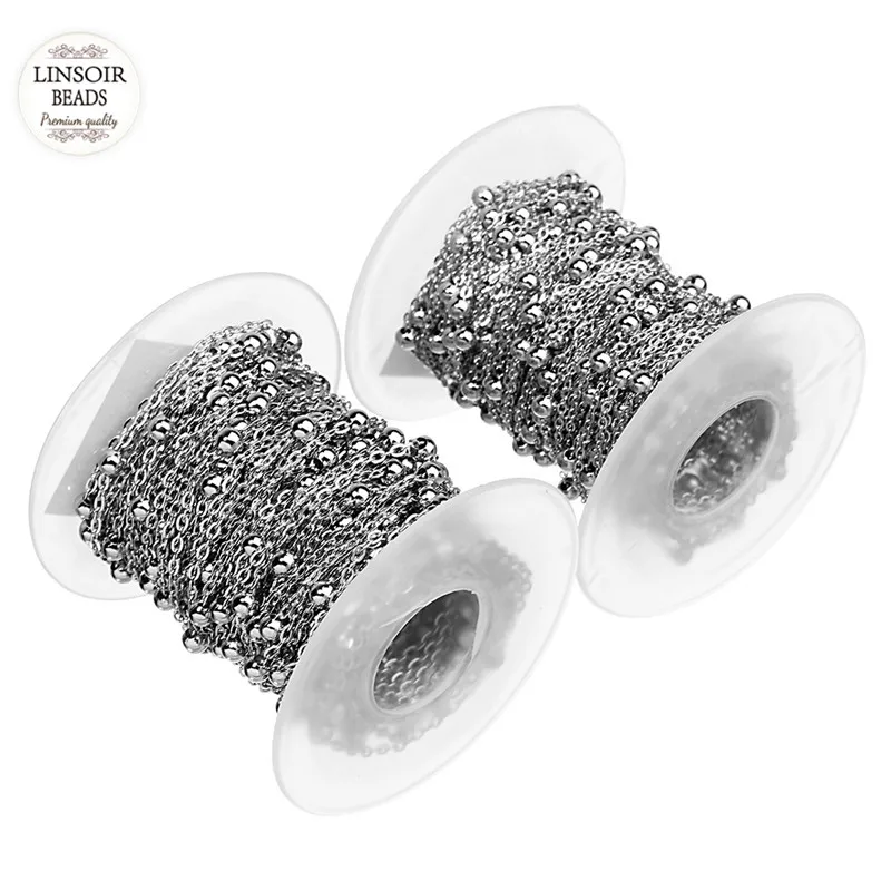 Круглое кольцо из нержавеющей стали 1 5 мм 2 10 ярдов/рулон|link chain|chains for jewelrychain jewelry