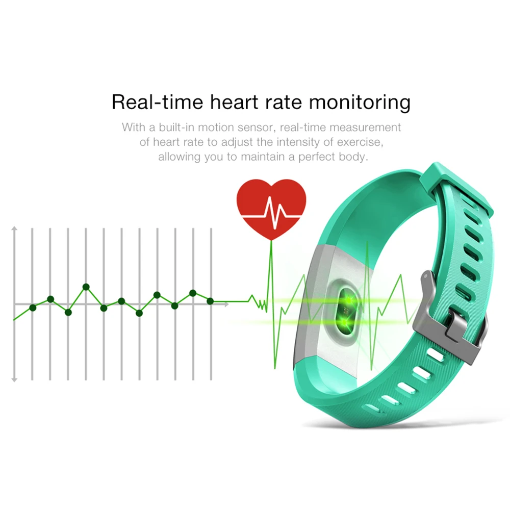 ID115 Plus Smart Band Heart Rate Monitor Sleep Fitness tracker Smartband Sports Bracelet for IOS Android Phone | Электроника