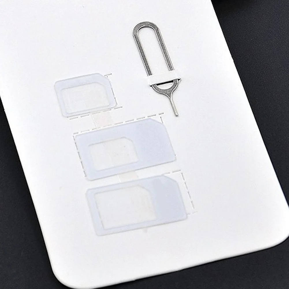 New Arrival 4Pcs Universal Mobile Phone Nano SIM to Micro/Standard Card Adapter Converter