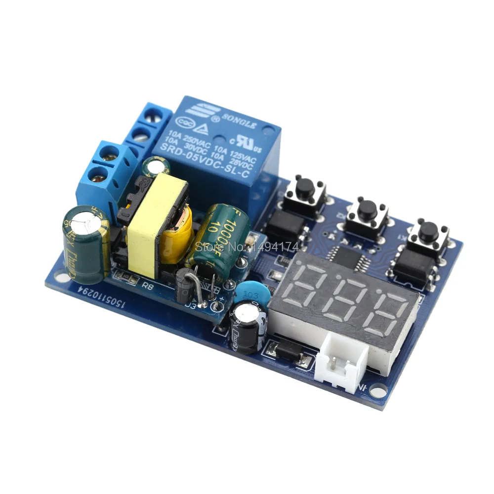 WQScosea Q8S-115 AC 110V 220V Self-lock Delay Timing Cycle Timer Relay Trigger Time Switch PLC Home Automation Module - Таймер с задержкой Self-lock Delay Timing Cycle на реле, питание AC 110V 220V, модуль автоматизации дома PLC.