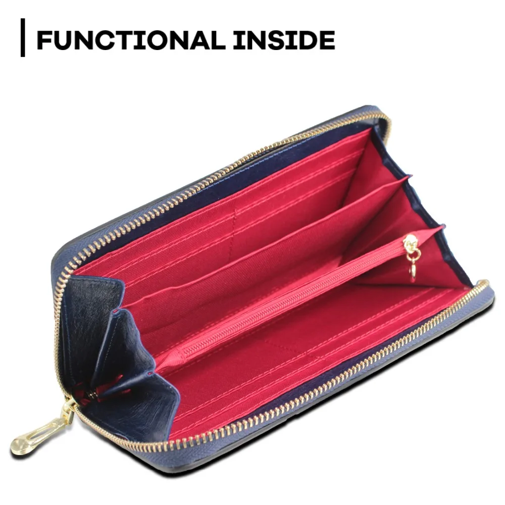 Genuine leather accept custom logo wholesale wallet female long retro embossed tassel ladies multi-card | Багаж и сумки