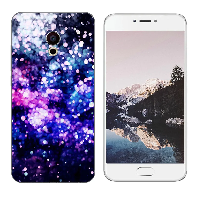 Чехол для Meizu Pro 6 с принтом снежинки чехол Mx6 мягкий силиконовый из ТПУ Pro6 s чехлы