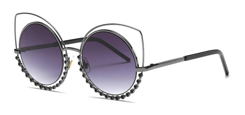Очки солнцезащитные женские в винтажном стиле с заклепками 2018 м|sun glasses female|sunglasses