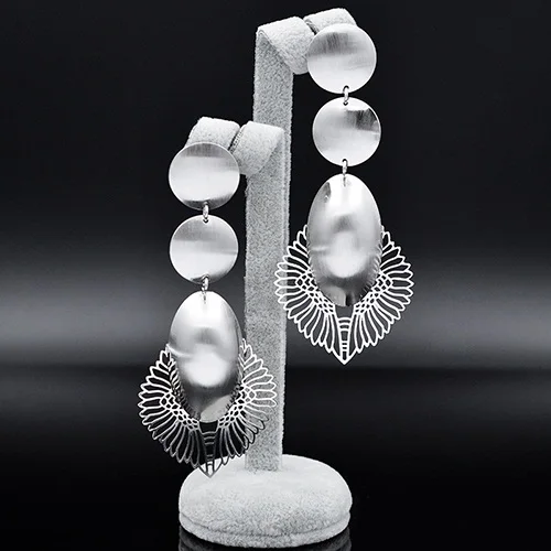 Earrings S Ювелирные изделия zeadear романтические драгоценности серьги-капельки Хрустальный цветок висячие серьги для женщин девочек для помолвки подарок перо ювелирных изделий - Окраска металла: Earrings S