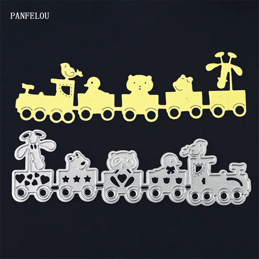 Металлическая игрушка PANFELOU поезда бумажные штампы для высечки скрапбукинга