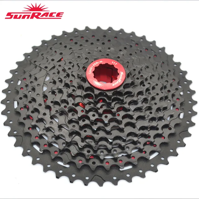 CSMX8 black 46T 11s SunRace Велосипедный спорт кассета 9/10/11/12 Скоростей 11-40 т 11-42 т 11-46T 11-50 т в сутки части велосипеда для shimano Sram - Цвет: CSMX8 black 46T 11s