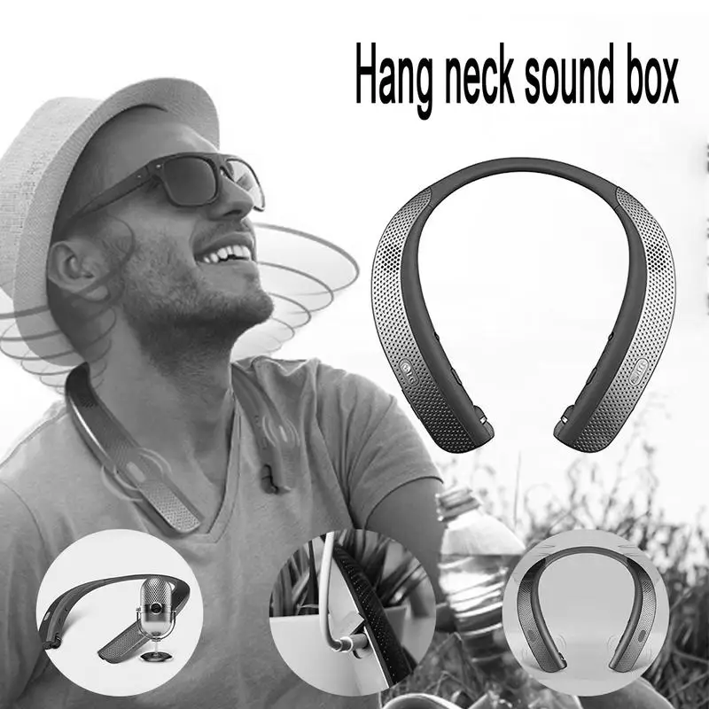 Шейная лямка крепится Портативный Mp3 плеер портативный Bluetooth Динамик Hi Fi