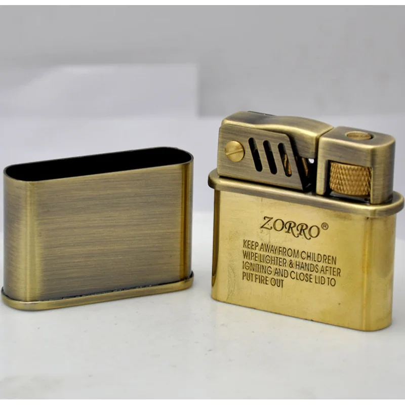 ZORRO, чистая медь, масляная зажигалка, винтажная, бензиновая, старая, тренчи, керосиновая зажигалка, ретро металл, зажигалки для сигарет, табак, огонь, гаджеты