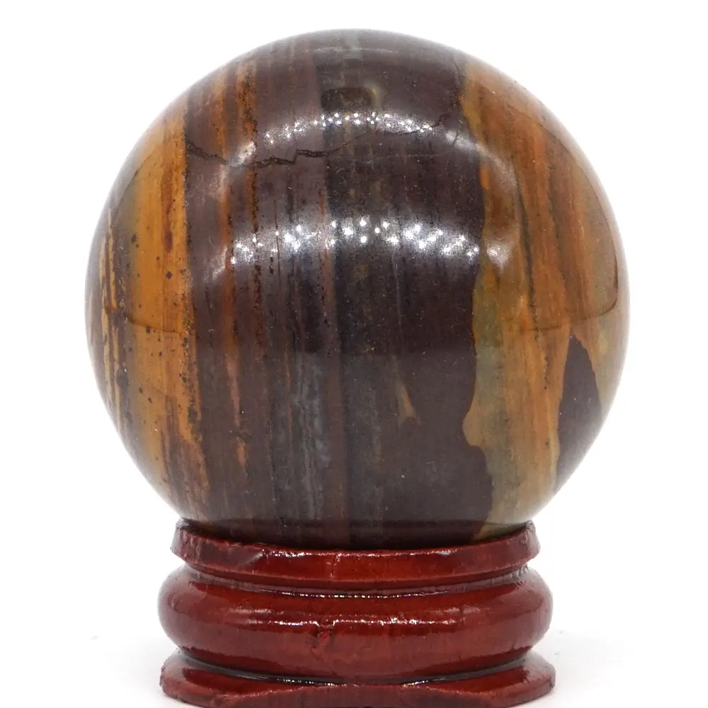 

Natural Nguni Jasper Ball Natural Mineral Quartz Sphere Hand Massage Crystal Ball Healing Feng Shui Home Decor Accessory 40mm