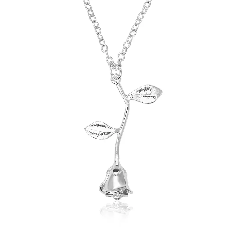 Ожерелье с подвеской в виде Розы BUENOS Fashion Collier Очаровательное ожерелье цепочкой
