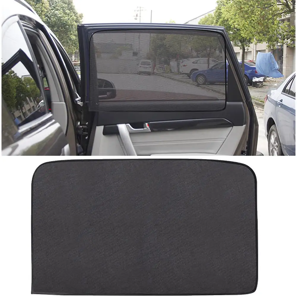

1Set Single Layer Thickened Encryption Mesh Fabric Sunscreen Car Magnetic Sunshade