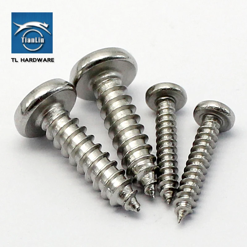 304 Stainless Steel Standoff Phillips Pan head round Self-tapping ISO7049Wood Small laptop Micro Screw Set M2.2M2.6M2.9M3.5 |