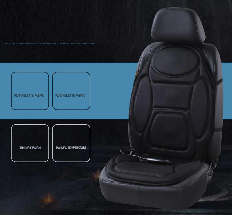 melhor Alta Qualidade Massageador De Carro Aquecimento Almofada Do Assento De Carro Vibrador Massagem Almofada Lombar Volta Cadeira Almofada Do Corpo Massageador