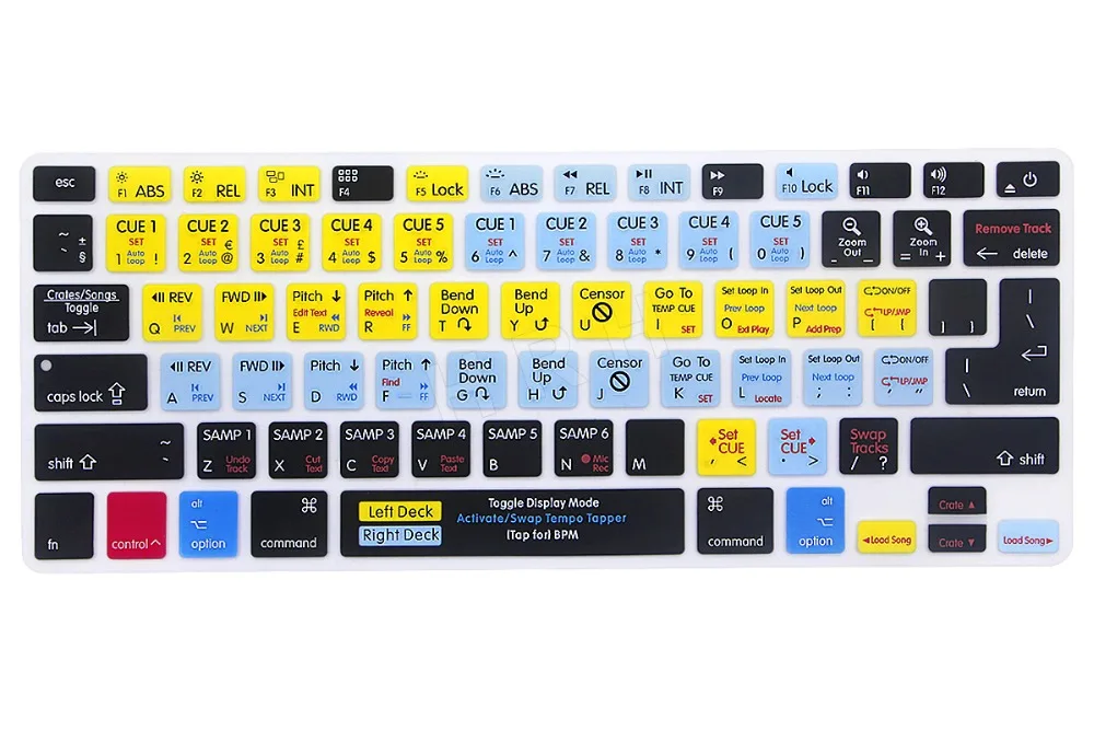 Для Macbook Pro Air Retina 13 &quotA1369 A1466 A1425 A1502 15&quot 17 &quotдля A1278 Serato Scratch Live Shortcut Keyboard Screen Skin Cover |