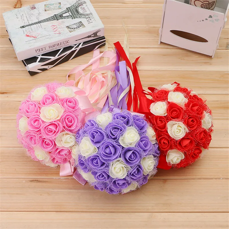 20 штук черная мини-ПЕНА РОЗА голова искусственные цветы для украшения дома