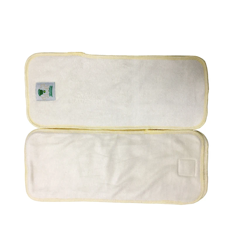 10 штук натуральный бамбук Ткань Подгузники Антибактериальные Детские couche lavable многоразовые подгузники fraldas