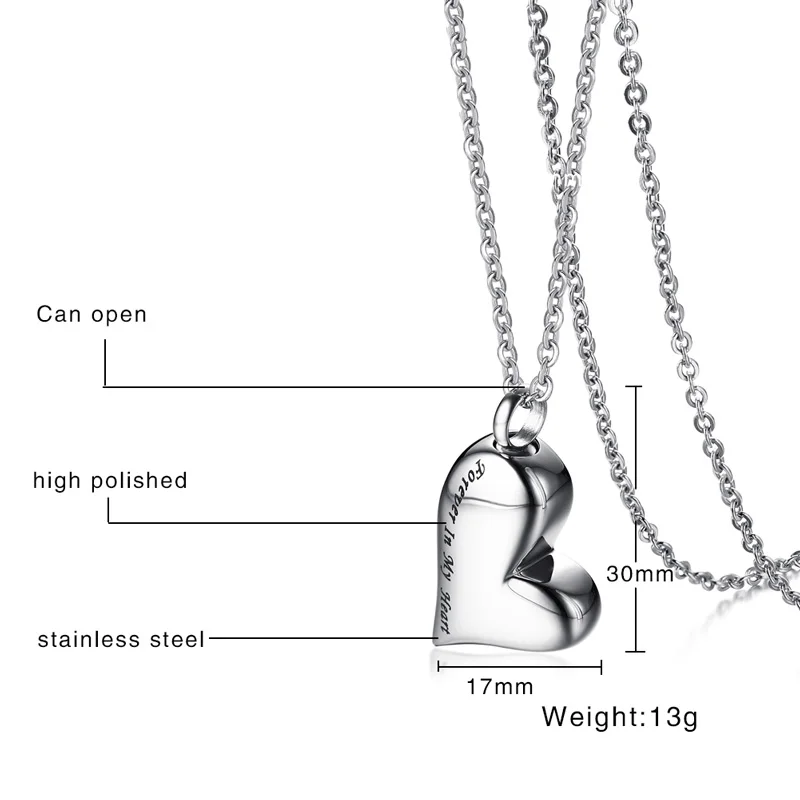 Женская подвеска для кремации из нержавеющей стали|necklaces for women|necklace ashesnecklace necklace |