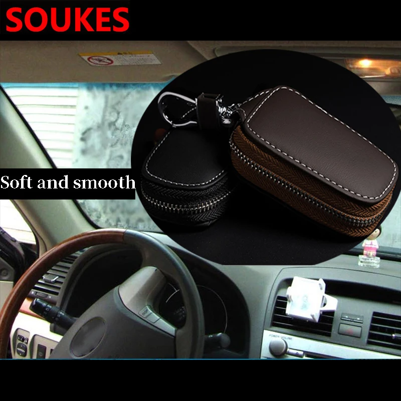 Чехол из натуральной кожи для автомобильных ключей Infiniti Buick Peugeot 307 206 407 301 3008 308 Seat