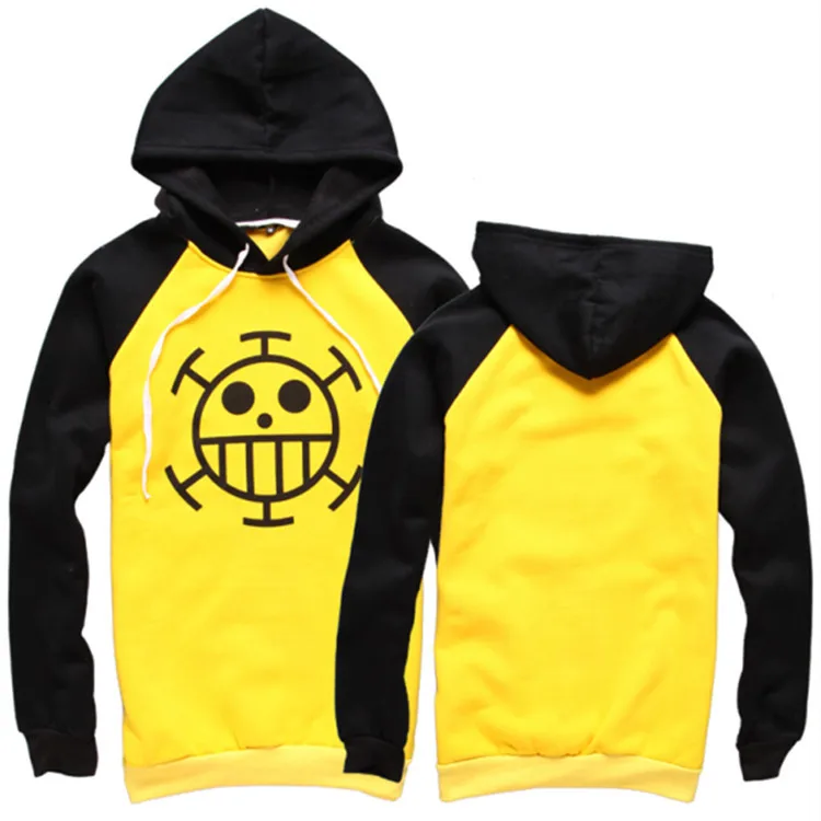 Толстовка с капюшоном trafalgar law хлопковая толстовка длинным рукавом для косплея