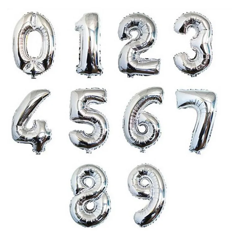 Adult Birthday Inflatable Balloon Ramadan Kareem Balls Numbers Balloons Graduation 2019 Ball Figure Decorations | Дом и сад