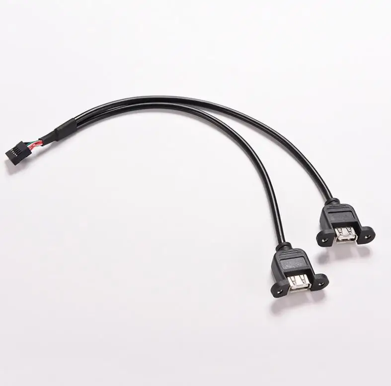 Внутренняя Материнская плата 30 см 50 9pin 9P двойной 2 порта USB 0 A гнездовая панель