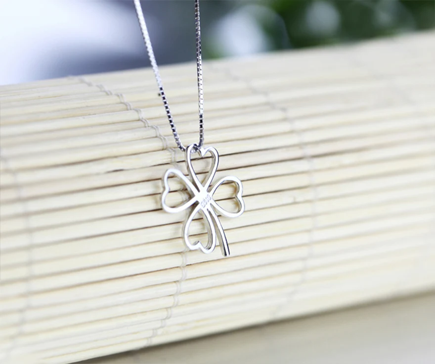 Серебро 925 пробы колье и подвески Lucky Clovers серебро Ювелирная подвеска для лучших