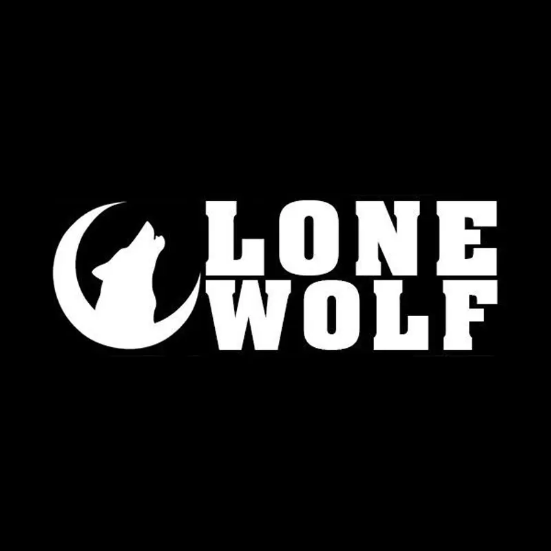 14.7cm5cm Lone Wolf виниловые животные модные наклейки на окна для автомобиля Стайлинг C5