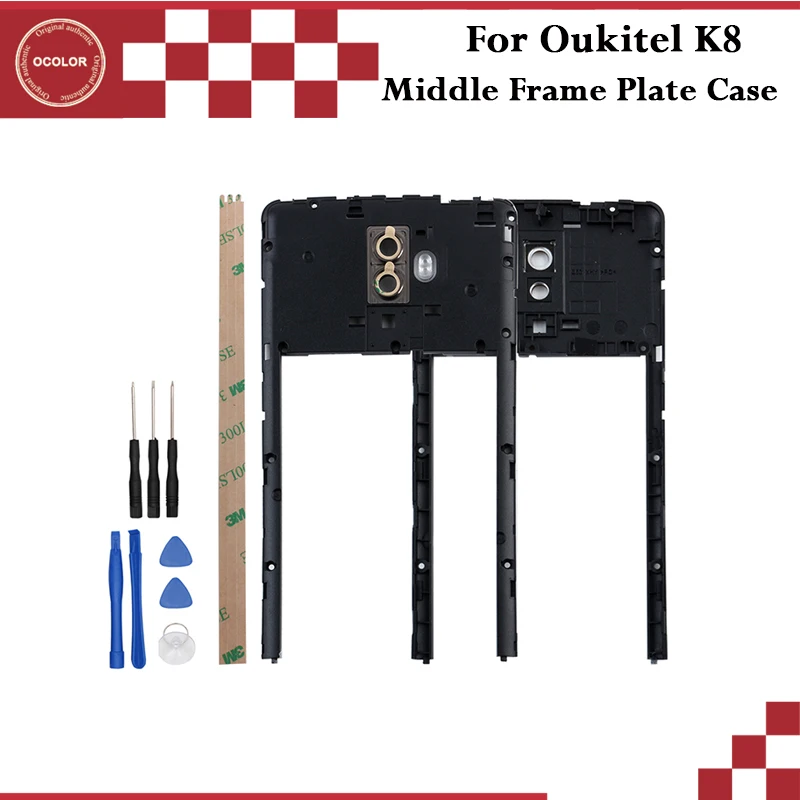 Ocolor для Oukitel K8 корпус B лицевая задняя оболочка средняя рамка пластина чехол