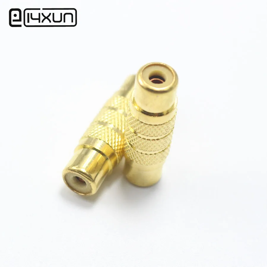 1 шт. Позолоченный разъем RCA гнездо позолоченный удлинитель AV Audio|female cable connectors|female