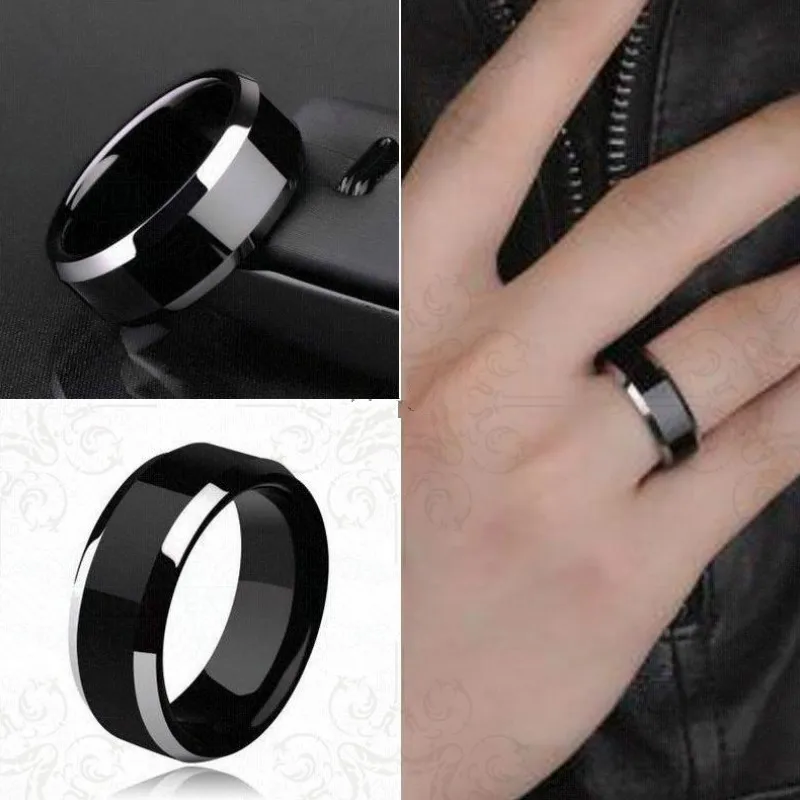1 предмет продажа благородный Титан кольцо Для мужчин золото не вызывает