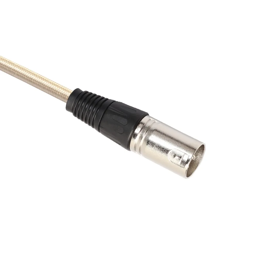 1m3m5m10mNylon чистая Золотая цветная 3Pin XLR кабель для мужчин Женский балансный