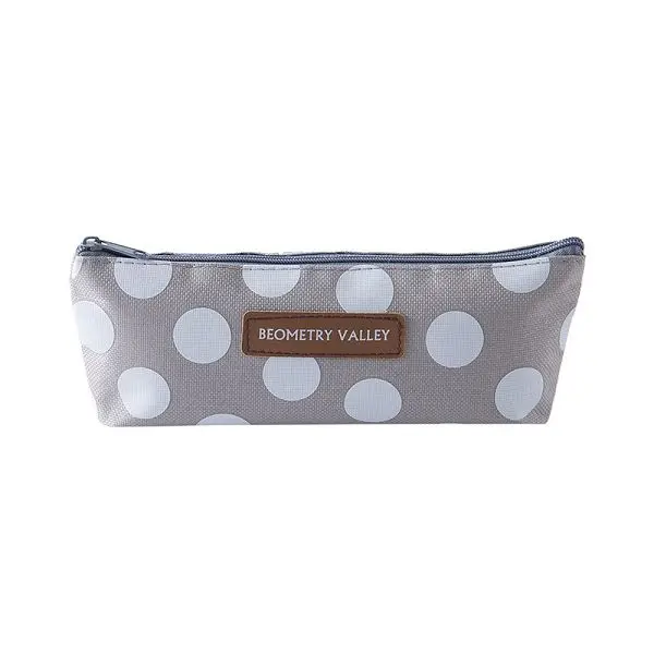 Dot gray Чехол для карандашей, плюшевый, для девочек, Pensil Estuches Lapices Etui Pennen Hairball Estuche Escolar Kawaii Small Canvas Trousse Scolaire Stylo - Цвет: Dot gray