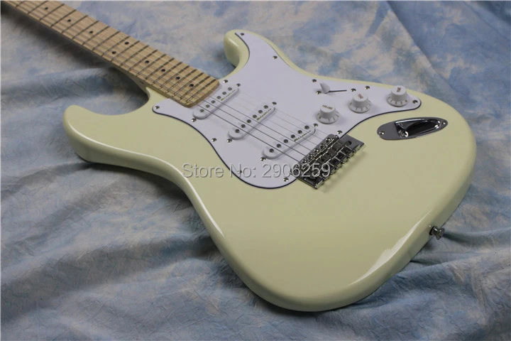 Горячая Распродажа cream электрогитара strat chrome hardware 22 лада кленовый фингерборд