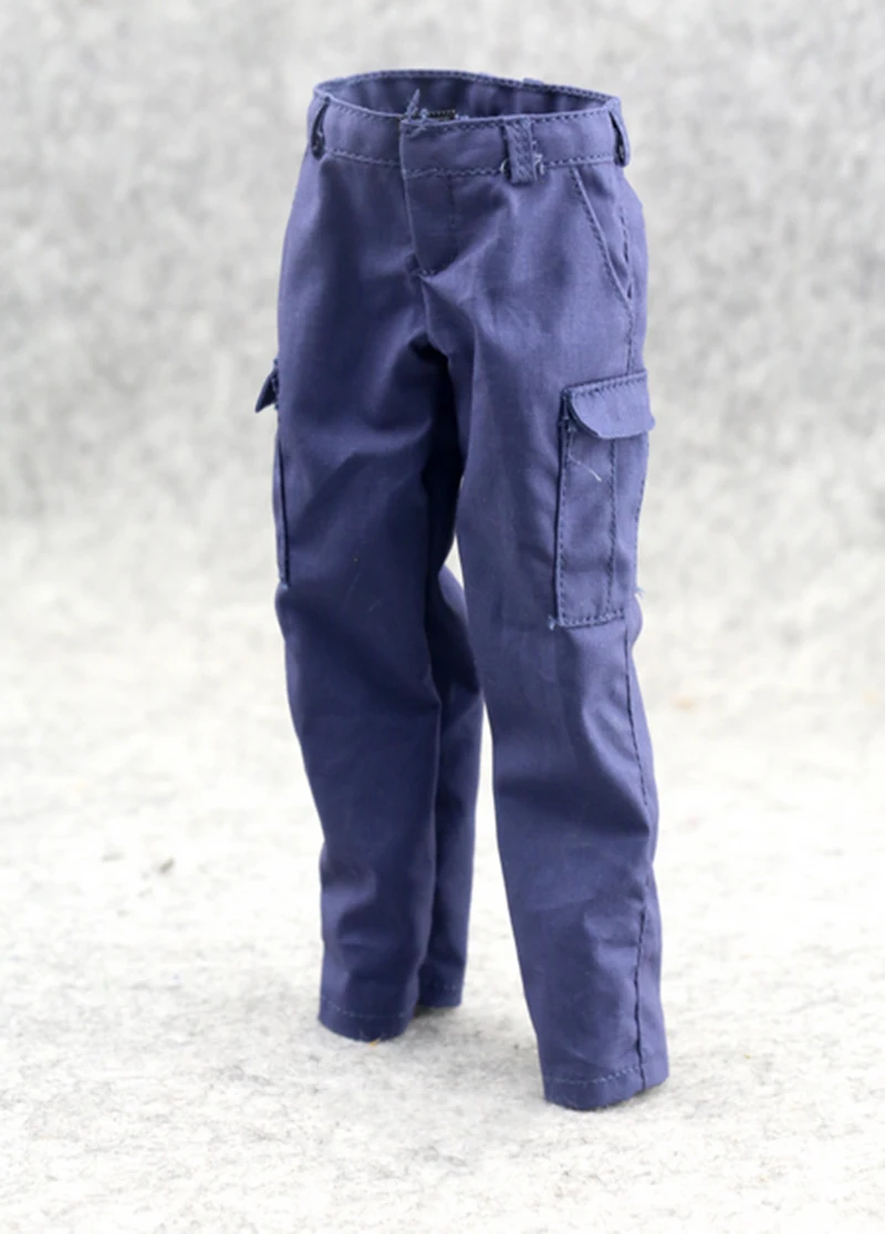 

1/6 Scale Male Solider Uniform Action Figure Clothes Set SWAT Blue Combat Suit Model for 12'' Doll Body Accessory