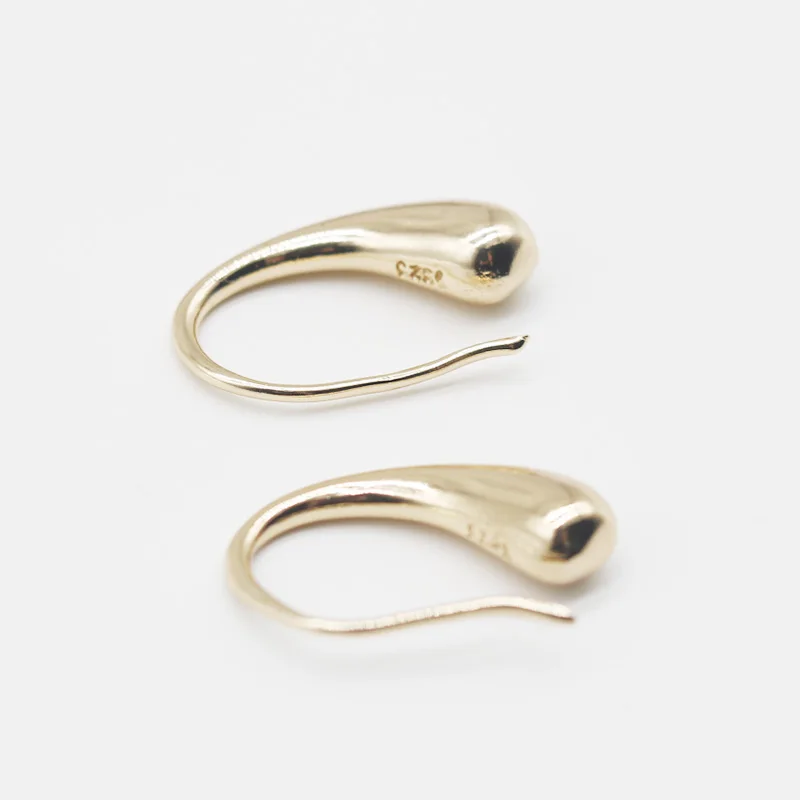 2 цвета золото/SilverColor водослива/капля серебряные серьги капельки крюк Модные