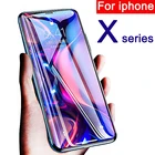 Защитный стеклянный чехол для iPhone X, XR, XS MAX, закаленное стекло, закаленное стекло, aphone aiPhone 10, sx, rx, xmax, рождественское стекло, защитная пленка 9h