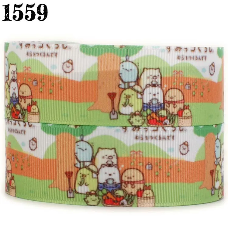 Новинка 50 ярдов живой мультфильм sumikko gurashi шаблон печати grosgrain ленты бесплатная